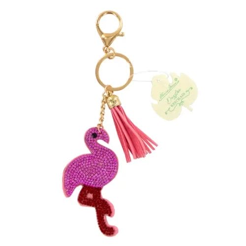 Olivia Moss Dazzler Keychain Flamingo