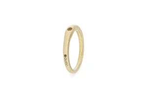 Qudo Interchangeable Fine Band Ring in Gold