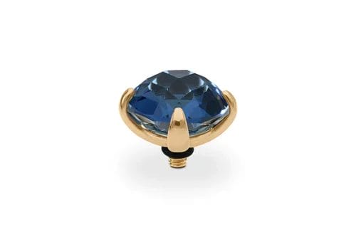 QUDO Interchangeable Seano 13mm Gold Ring Topper in Montana.