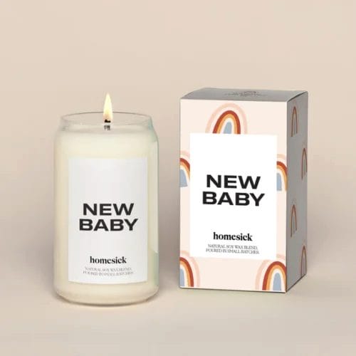 Homesick New Baby scented candle.