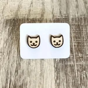 Holly & Liz Stud Earrings in Cats