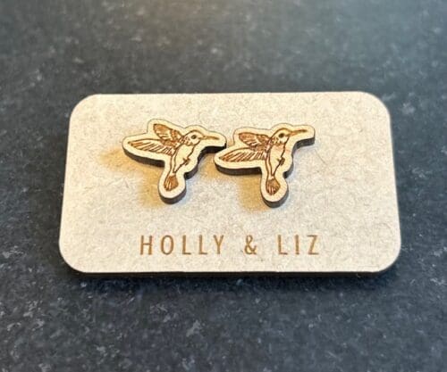 Holly & Liz Stud Earrings in Hummingbird