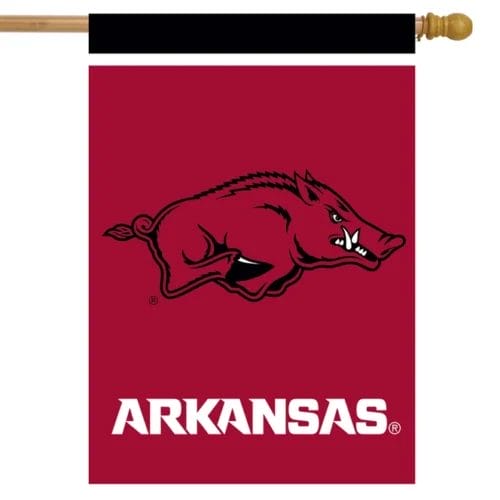 Arkansas Razorbacks house flag.