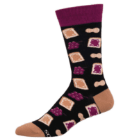 Peanut butter and jelly socks.