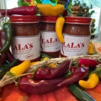 Lala's hot salsa, handmade in small batches.