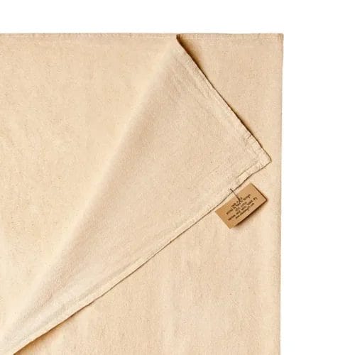 Natural cotton muslin fabric cloth.