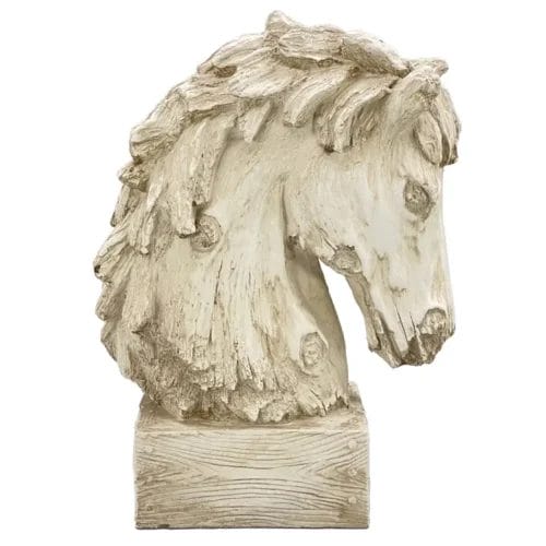 18" Horsehead Resin Sculpture Centerpiece - Image 2