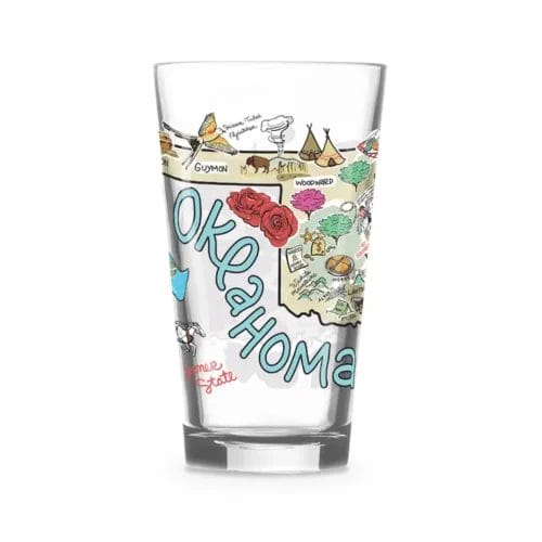 Fishkiss Oklahoma 16oz Glass - Image 2