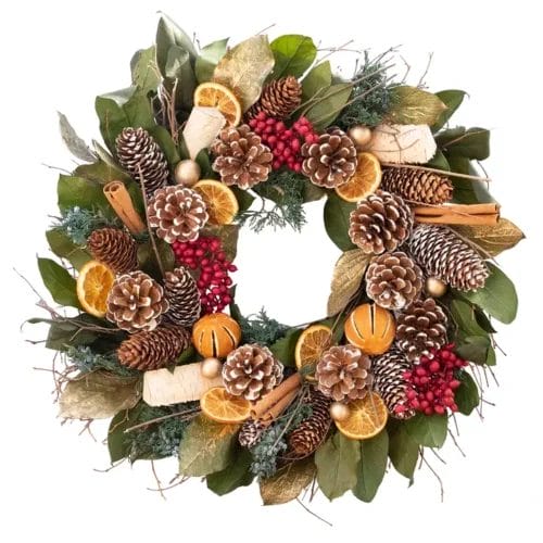 Cinnamon Orange & Pinecone Wreath - Image 3