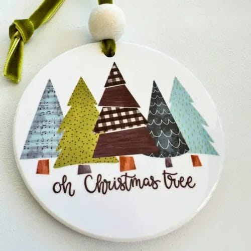 Oh, Christmas Tree Ceramic Ornament - Image 2