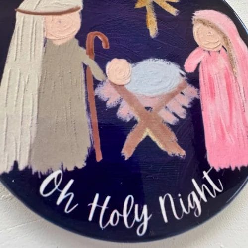 Oh, Holy Night Ceramic Ornament - Image 2