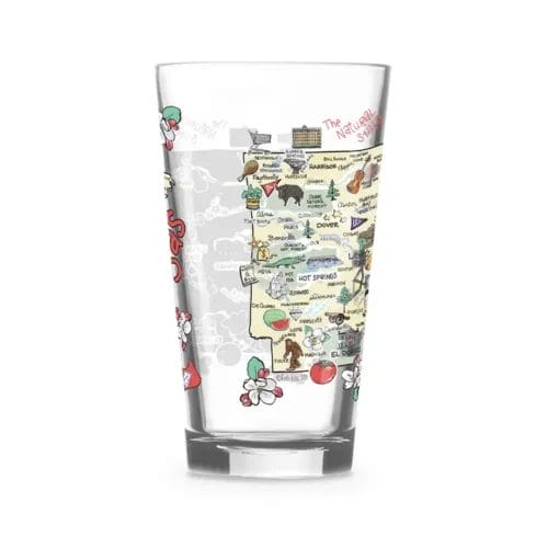 Fishkiss Arkansas 16oz Glass