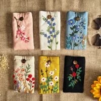 Linen Glasses Case by Quince Fables