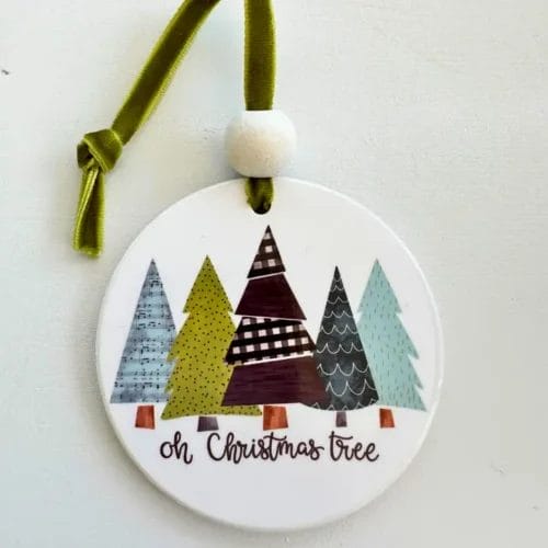 Oh, Christmas Tree Ceramic Ornament