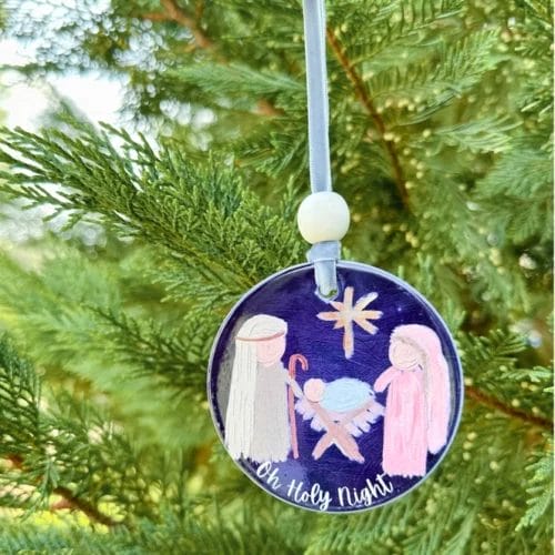 Oh, Holy Night Ceramic Ornament - Image 4