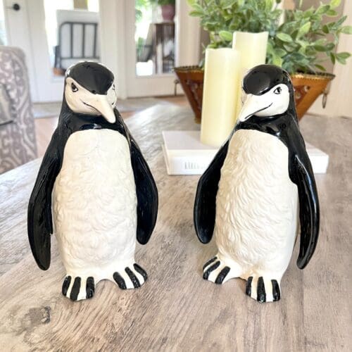 Mann  of Japan Ceramic Penguins (Pair)