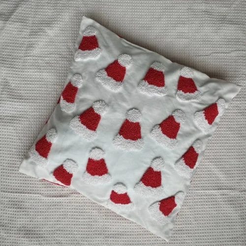 Santa Hat Holiday Pillow Cover - Image 3